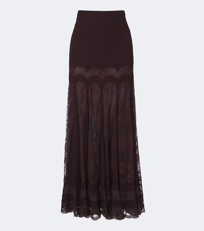 Zimmermann Zimmermann Valiant lace and silk maxi skirt