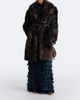 Zimmermann Zimmermann Valiant leather-trimmed shearling wrap coat - 2