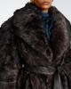 Zimmermann Zimmermann Valiant leather-trimmed shearling wrap coat - 3