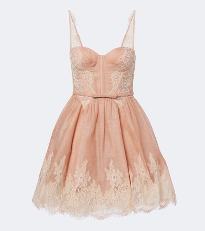 Zimmermann Zimmermann Valiant linen and silk corset dress