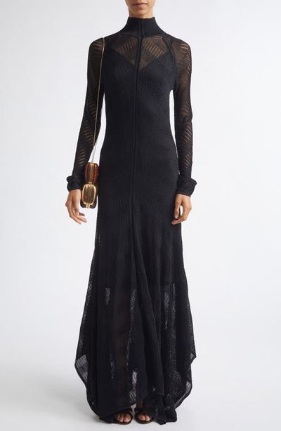 Zimmermann Zimmermann Valiant Long Sleeve Chevron Pointelle Sweater Dress