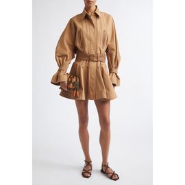 Zimmermann Zimmermann Valiant Long Sleeve Cotton Drill Minidress