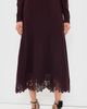 Zimmermann Zimmermann Valiant Merino Lace Skirt Mahogany - 2
