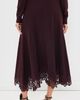 Zimmermann Zimmermann Valiant Merino Lace Skirt Mahogany - 3