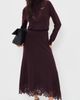 Zimmermann Zimmermann Valiant Merino Lace Skirt Mahogany - 5