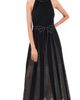 Zimmermann Zimmermann Valiant Metallic Halter Dress Black/Gold - 1
