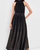 Zimmermann Zimmermann Valiant Metallic Halter Dress Black/Gold - 2