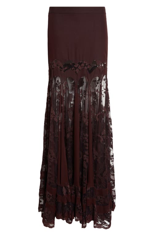 Zimmermann Zimmermann Valiant Panelled Silk & Lace Maxi Skirt