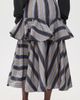 Zimmermann Zimmermann Valiant Peplum Midi Skirt Navy Stripe - 3