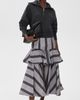 Zimmermann Zimmermann Valiant Peplum Midi Skirt Navy Stripe - 5
