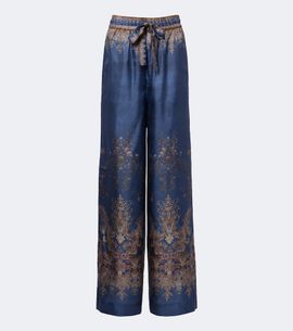 Zimmermann Zimmermann Valiant printed silk satin wide-leg pants