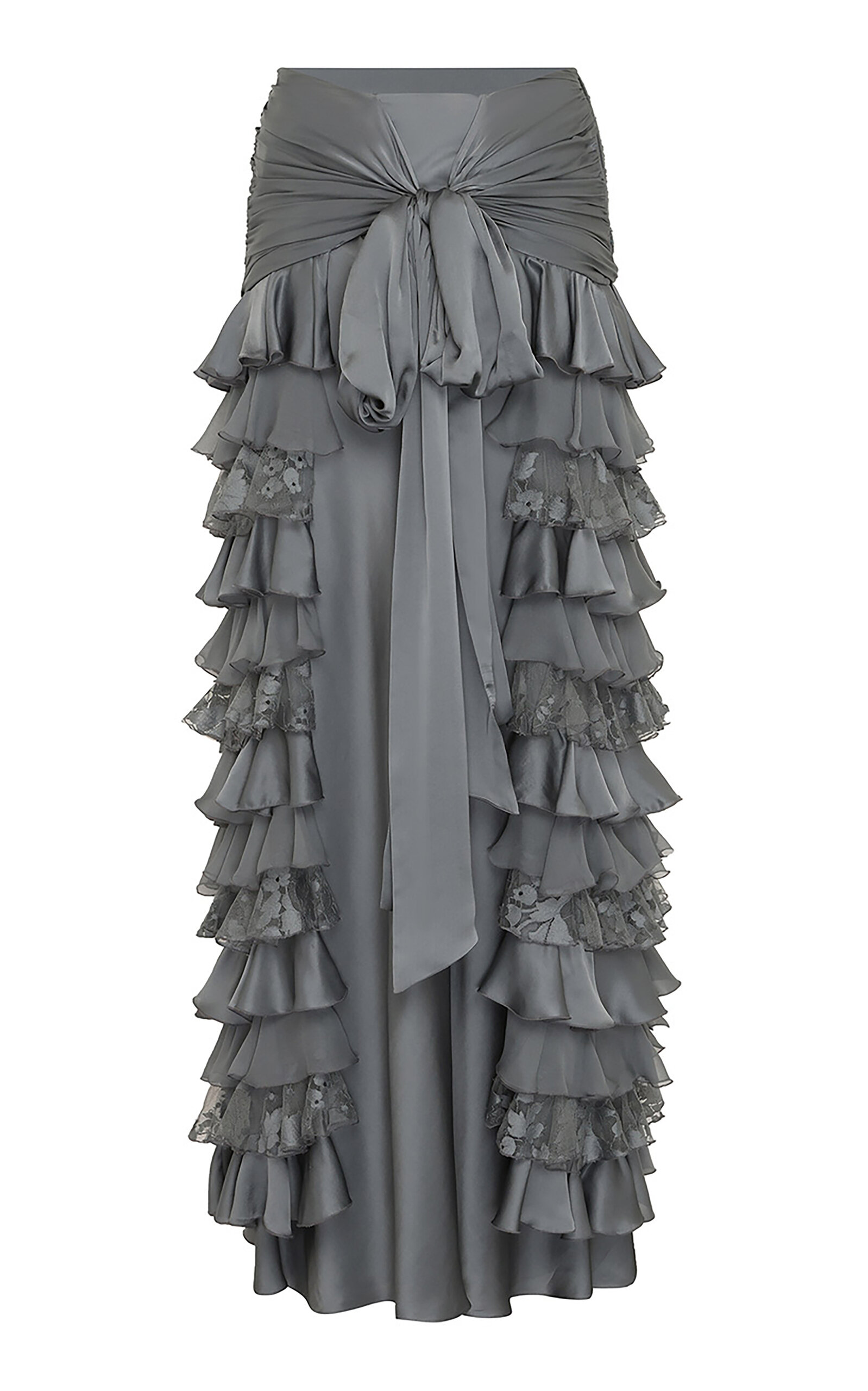 Zimmermann Zimmermann Valiant Ruffled Silk Maxi Skirt