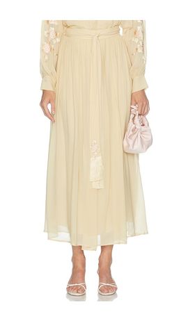 Zimmermann Zimmermann Valiant Sash Midi Skirt