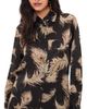 Zimmermann Zimmermann Valiant Silk Button Down Shirt Black Feather - 1