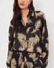 Zimmermann Zimmermann Valiant Silk Button Down Shirt Black Feather - 2