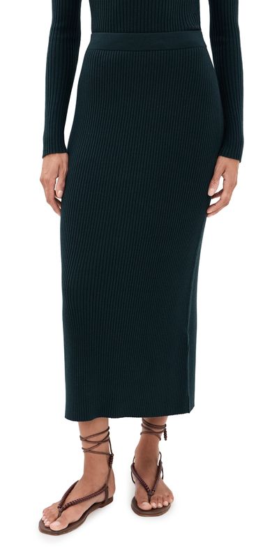 Zimmermann Zimmermann Valiant Straight Skirt Bottle Green