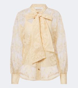 Zimmermann Zimmermann Valiant tie-neck lace blouse