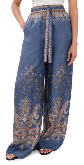 Zimmermann Zimmermann Valiant Track Pants Navy Paisley