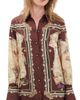 Zimmermann Zimmermann Valiant Twill Shirt Plum Scarf - 1