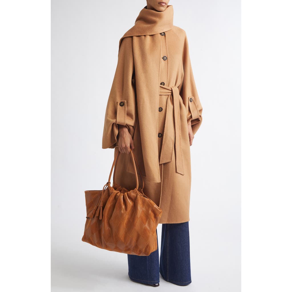Zimmermann Zimmermann Valiant Wool Blend Coat with Scarf