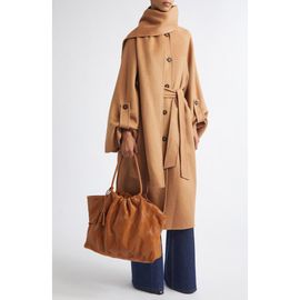 Zimmermann Zimmermann Valiant Wool Blend Coat with Scarf