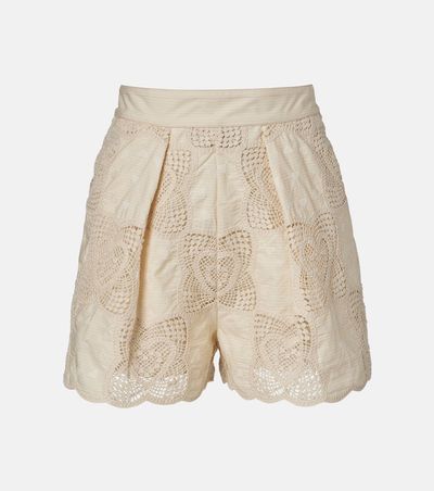 Zimmermann Zimmermann Wanderlust crochet cotton-blend shorts