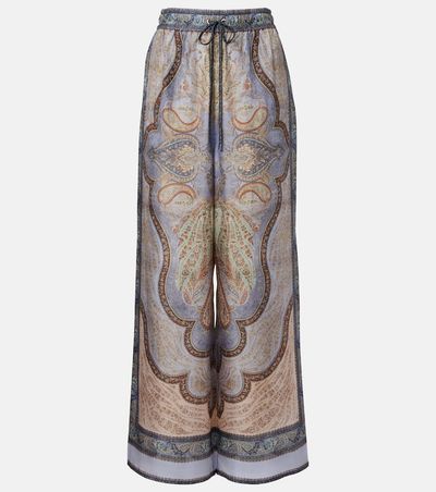 Zimmermann Zimmermann Wanderlust printed silk wide-leg pants