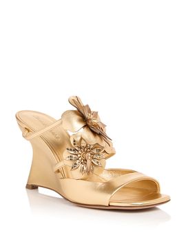 Zimmermann Zimmermann Women's Belara Floral Embellished Wedge Sandals