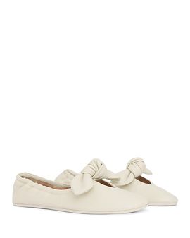 Zimmermann Zimmermann Women's Carousel Leather Bow Ballet Flats