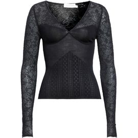 Zimmermann Zimmermann Wool Blend Pointelle Lace Sweater