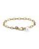 Zoë Chicco Women's Medium 14K Yellow Gold & 8MM Pearl Charm Oval-Link Bracelet - 1