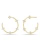 Zoë Chicco Zoë Chicco 14k Gold Diamond Front Hoop Earrings - 1