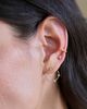 Zoë Chicco Zoë Chicco 14k Gold Diamond Front Hoop Earrings - 2
