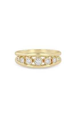 Zoë Chicco Zoë Chicco 14k Gold Graduated Bezel Diamond Ring