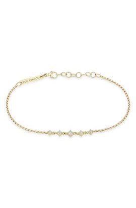 Zoë Chicco Zoë Chicco 14k Gold Graduated Diamond Chain Bracelet