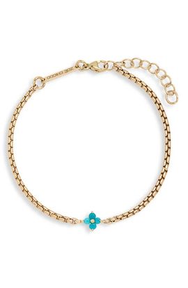 Zoë Chicco Zoë Chicco 14K Gold Turquoise Quad Bracelet