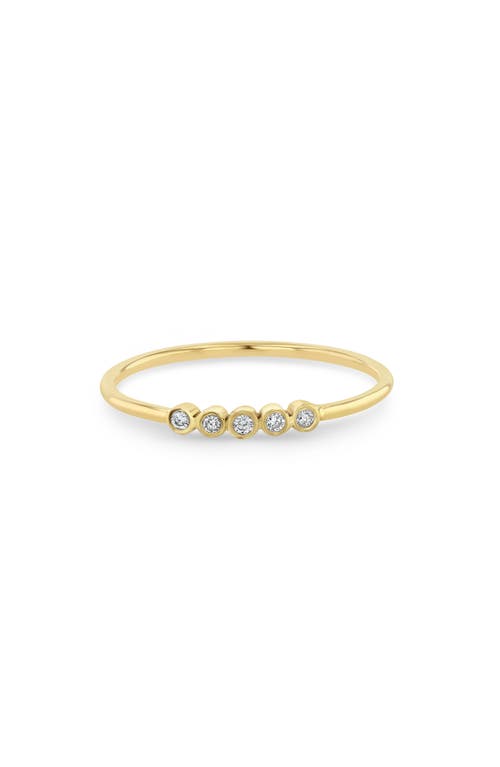 Zoë Chicco Zoë Chicco 5-Diamond Bezel Stock Ring