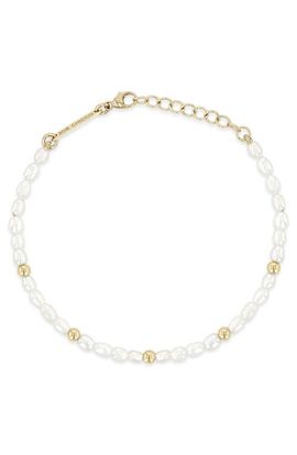 Zoë Chicco Zoë Chicco Baroque Pearl & 14K Gold Bracelet