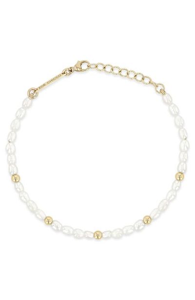 Zoë Chicco Zoë Chicco Baroque Pearl & 14K Gold Bracelet