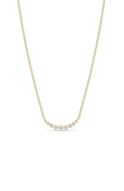 Zoë Chicco Zoë Chicco Bezel Diamonds 14k Gold Diamond Necklace