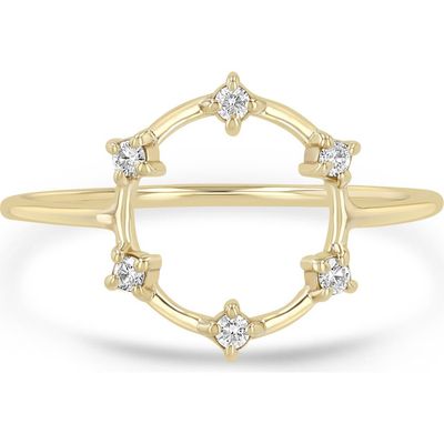 Zoë Chicco Zoë Chicco Prong Diamonds 14k Gold Diamond Circle Ring