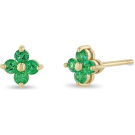 Zoë Chicco Zoë Chicco Quad Emerald Stud Earrings