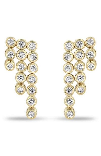 Zoë Chicco Zoë Chicco Tennis 14k Gold Diamond Waterfall Drop Earrings