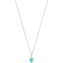 Zoë Chicco Zoë Chicco Turquoise Bullet Pendant Necklace