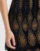 ZOE AND CLAIRE ZOE AND CLAIRE Embroidered Velvet Minidress - 4
