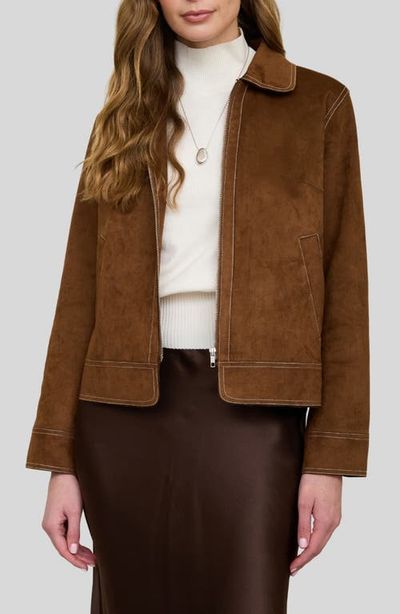 ZOE AND CLAIRE ZOE AND CLAIRE Faux Suede Utility Jacket