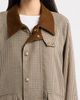 ZOE AND CLAIRE ZOE AND CLAIRE Houndstooth Jacket with Corduroy Trim - 4