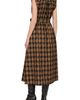 ZOE AND CLAIRE ZOE AND CLAIRE Plaid Sleeveless Tie Waist Midi Dress - 2