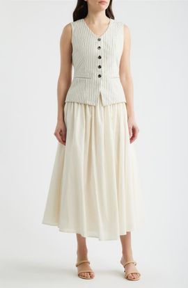 strapless open back dress Zoey Sleeveless Printing Maxi Dress main image 0