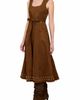 ZOE AND CLAIRE ZOE AND CLAIRE Stud Sleeveless Faux Suede Maxi Dress - 1